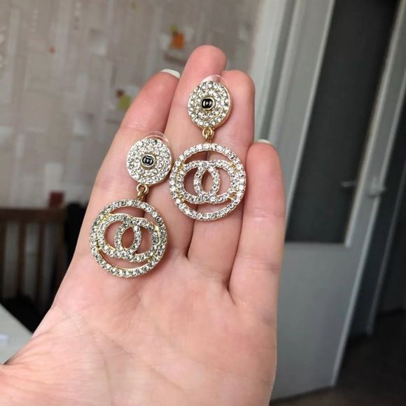 ❌Nickel Free Hanging/Dangling Circle Stud Earrings - Picture 2 of 5